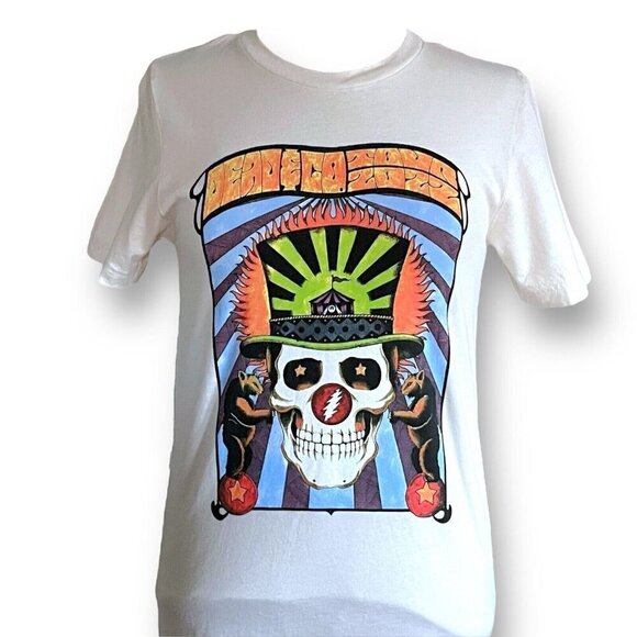 Dead & Company 2022 Summer Tour Womens T-shirt Sz Small Ivory Short Sleeve Tee - Picture 2 of 8